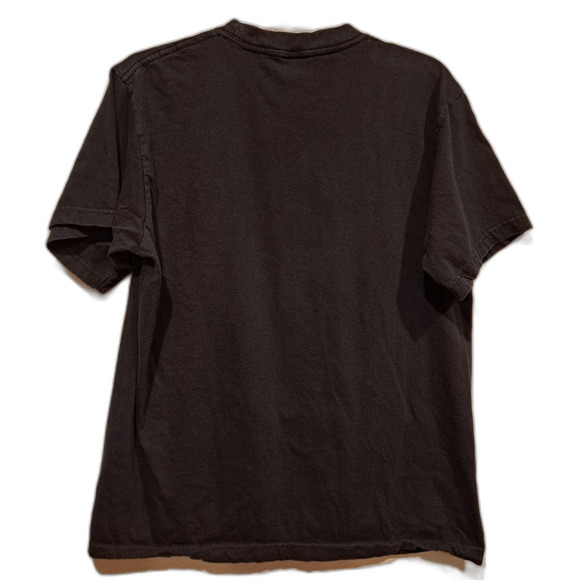 Wake Up! & Hustle! black t-shirt 100% cotton clock unisex size M retro 80s style - Picture 2 of 4